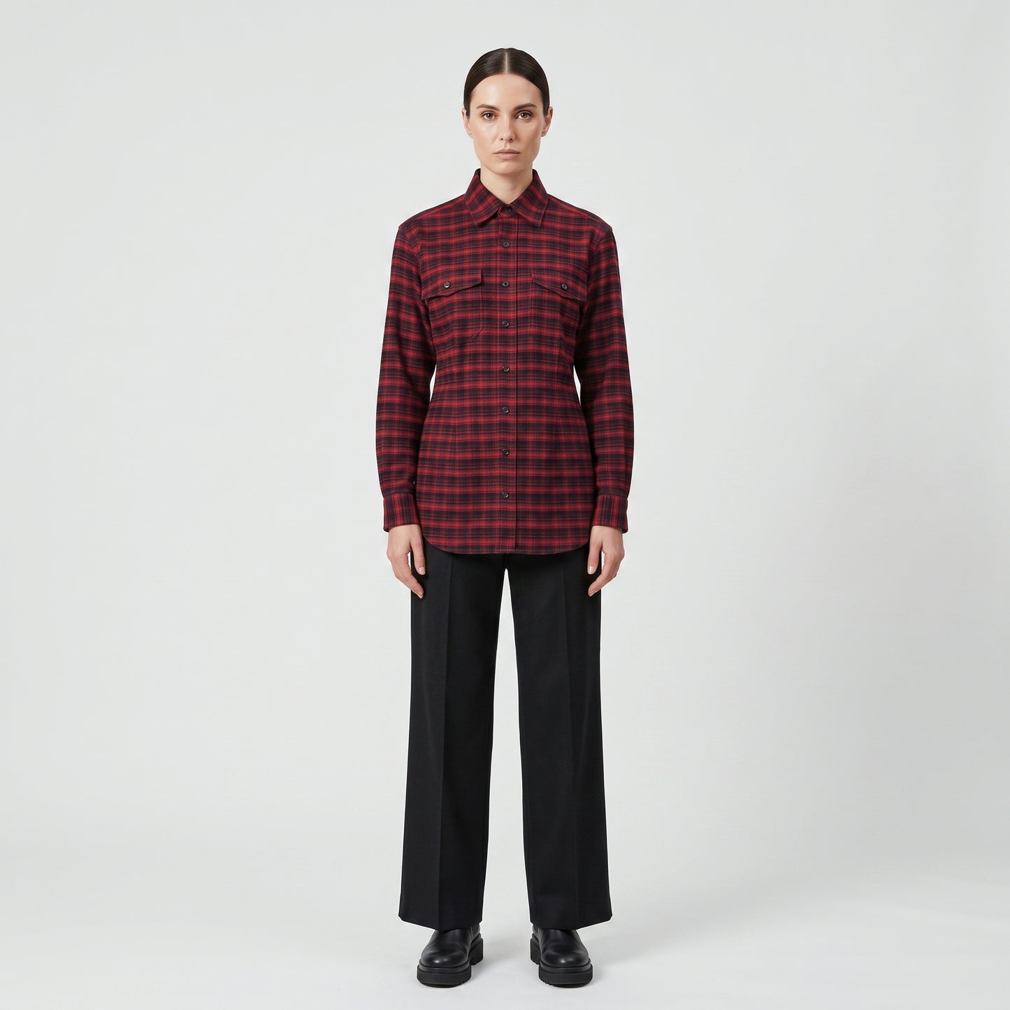Red Plaid Flannel Shirt