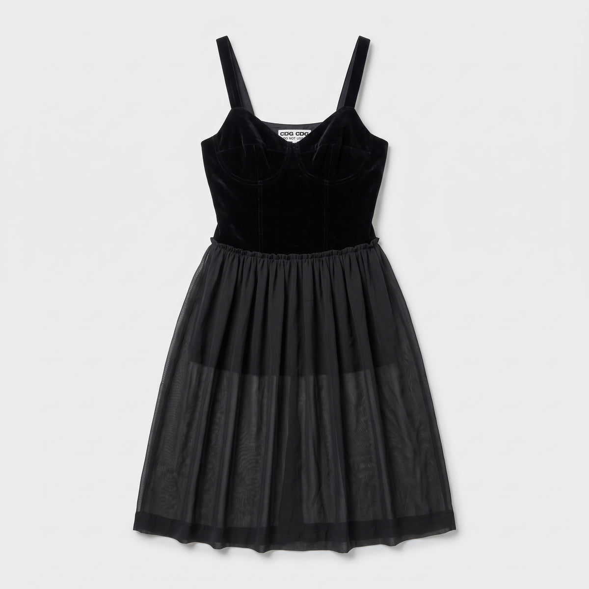 Black Velvet Corset Midi Dress