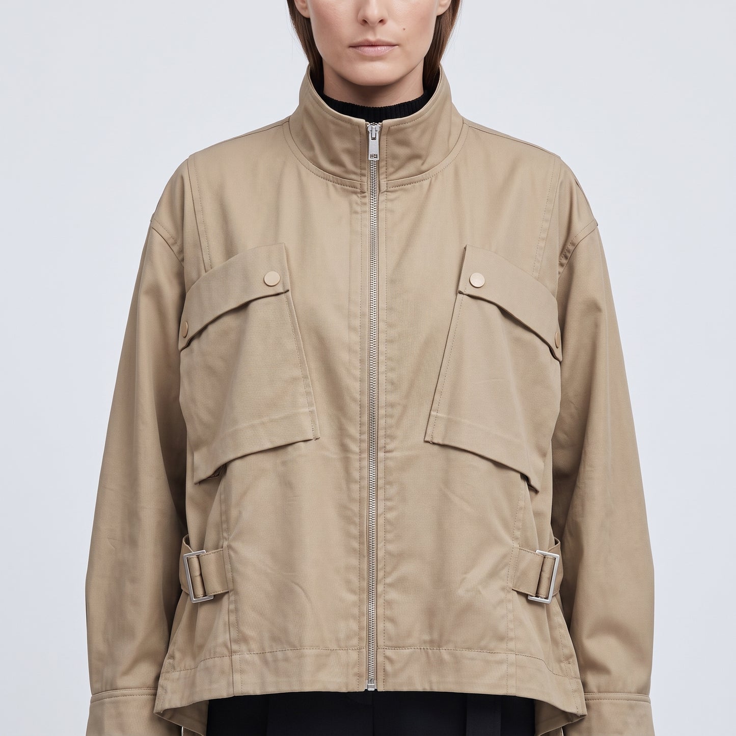 Utility Zip-Up Bomber Jacket