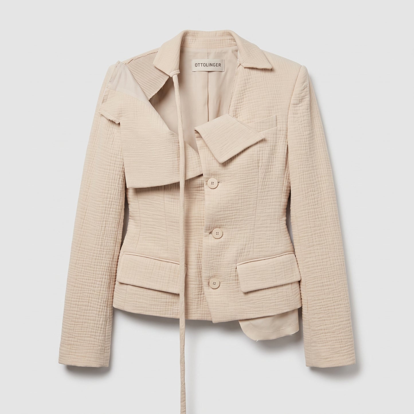 Deconstructed Tailored Blazer Jacket