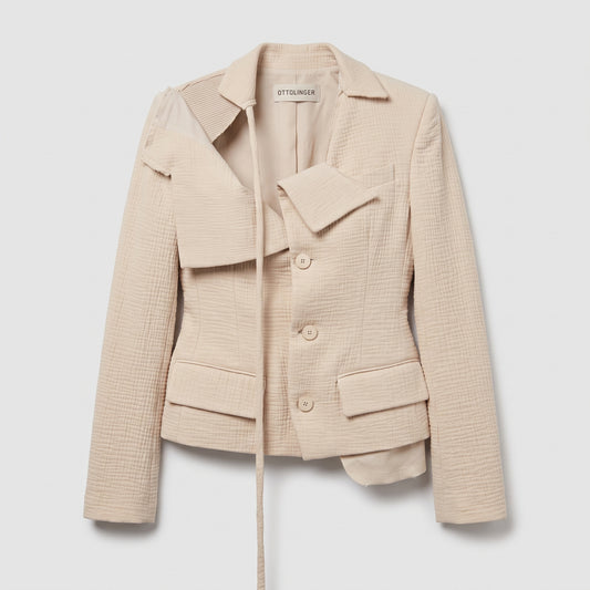 Deconstructed Tailored Blazer Jacket