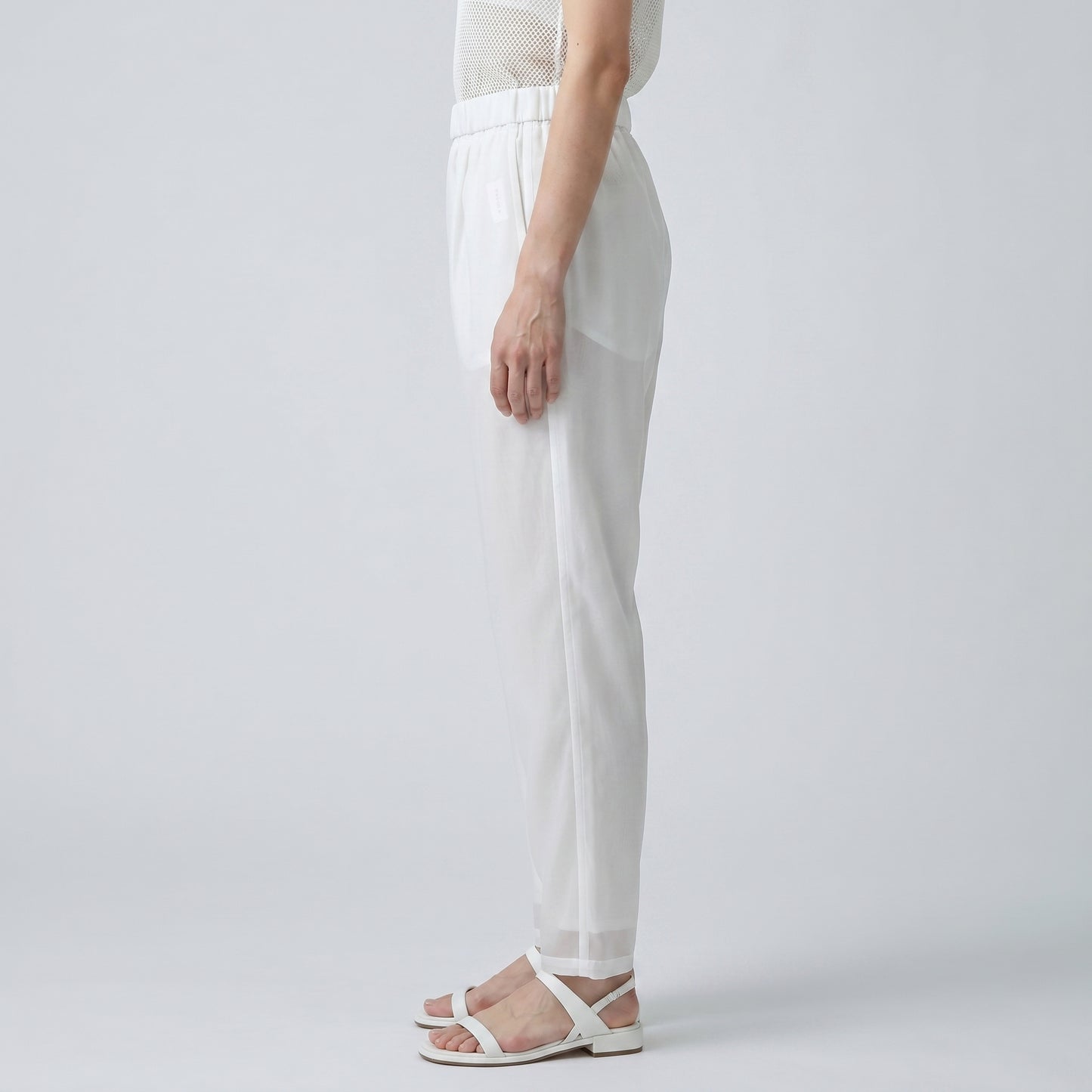 Sheer White Lightweight Trousers