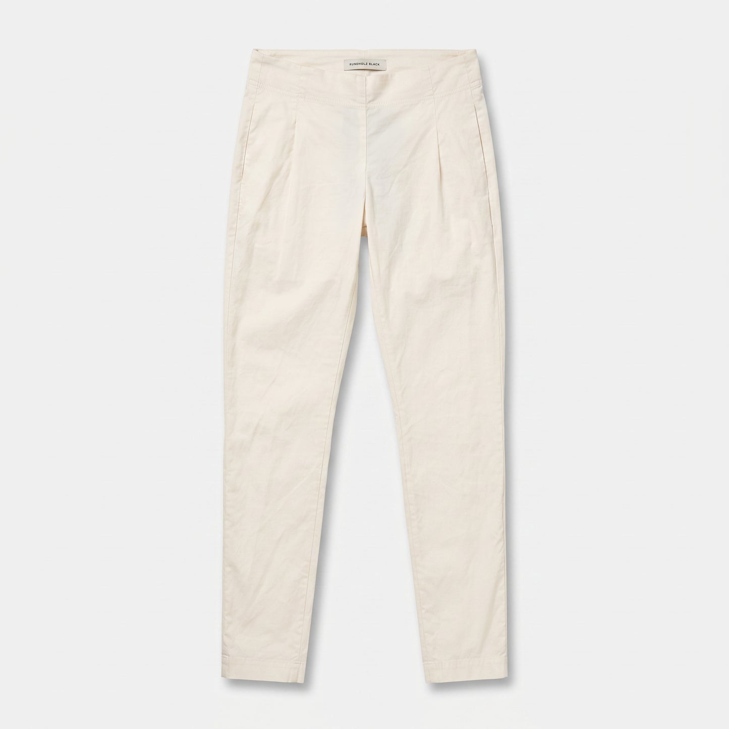 Tailored Cream Pleated Trousers