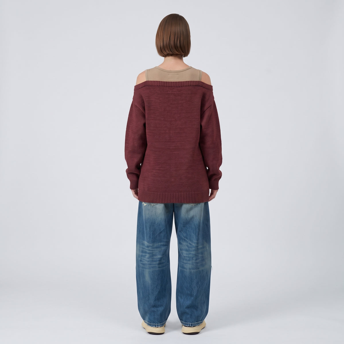 Layered Knit Cami Sweater