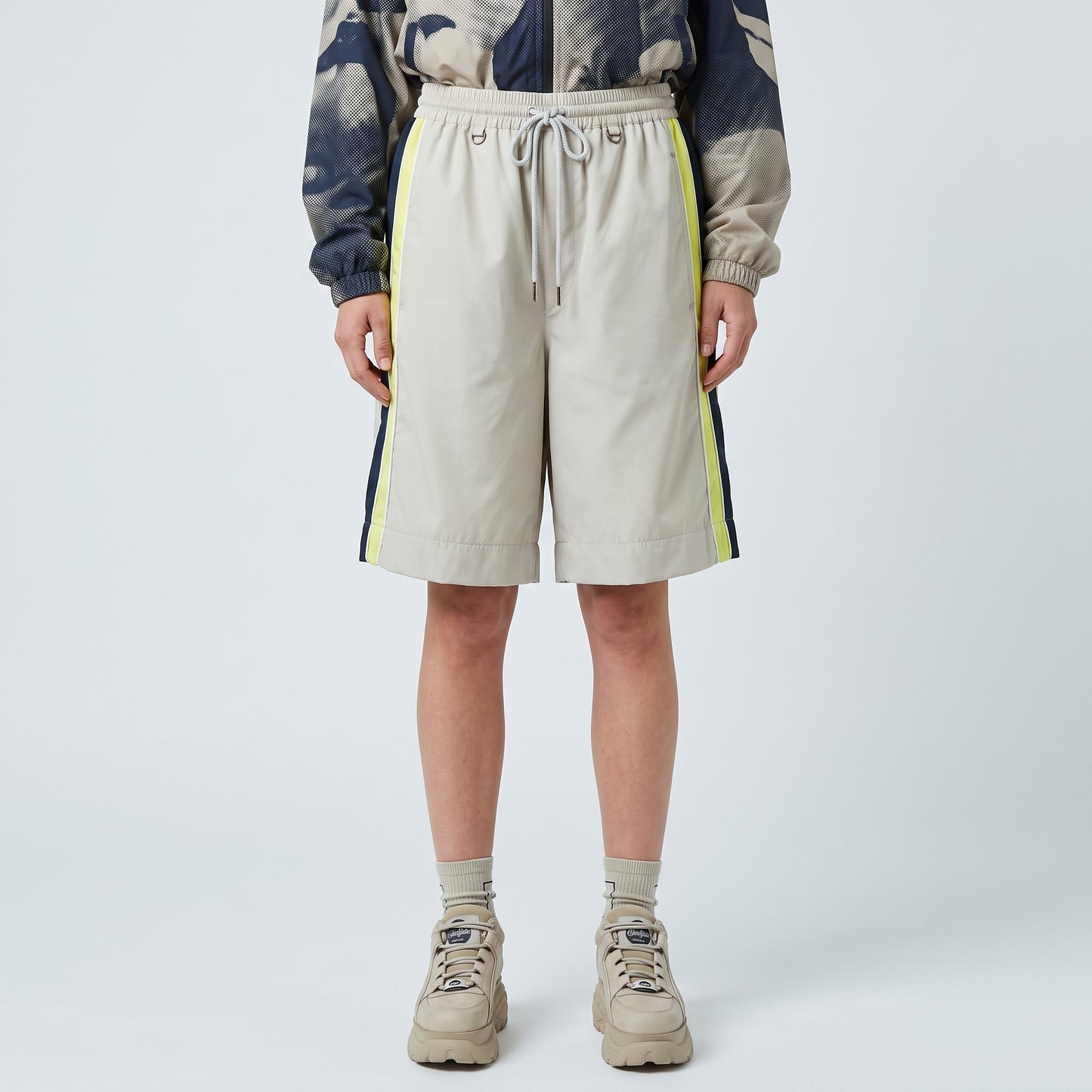 Color-Block Technical Drawstring Shorts