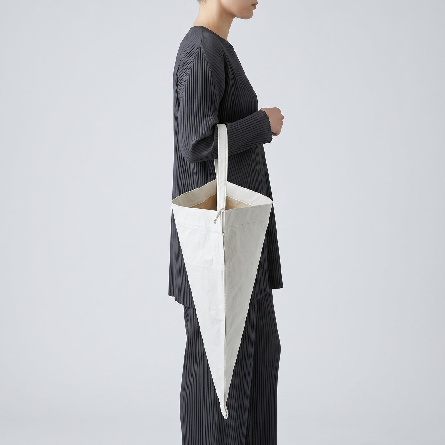 Minimalist Crinkled Shoulder Bag