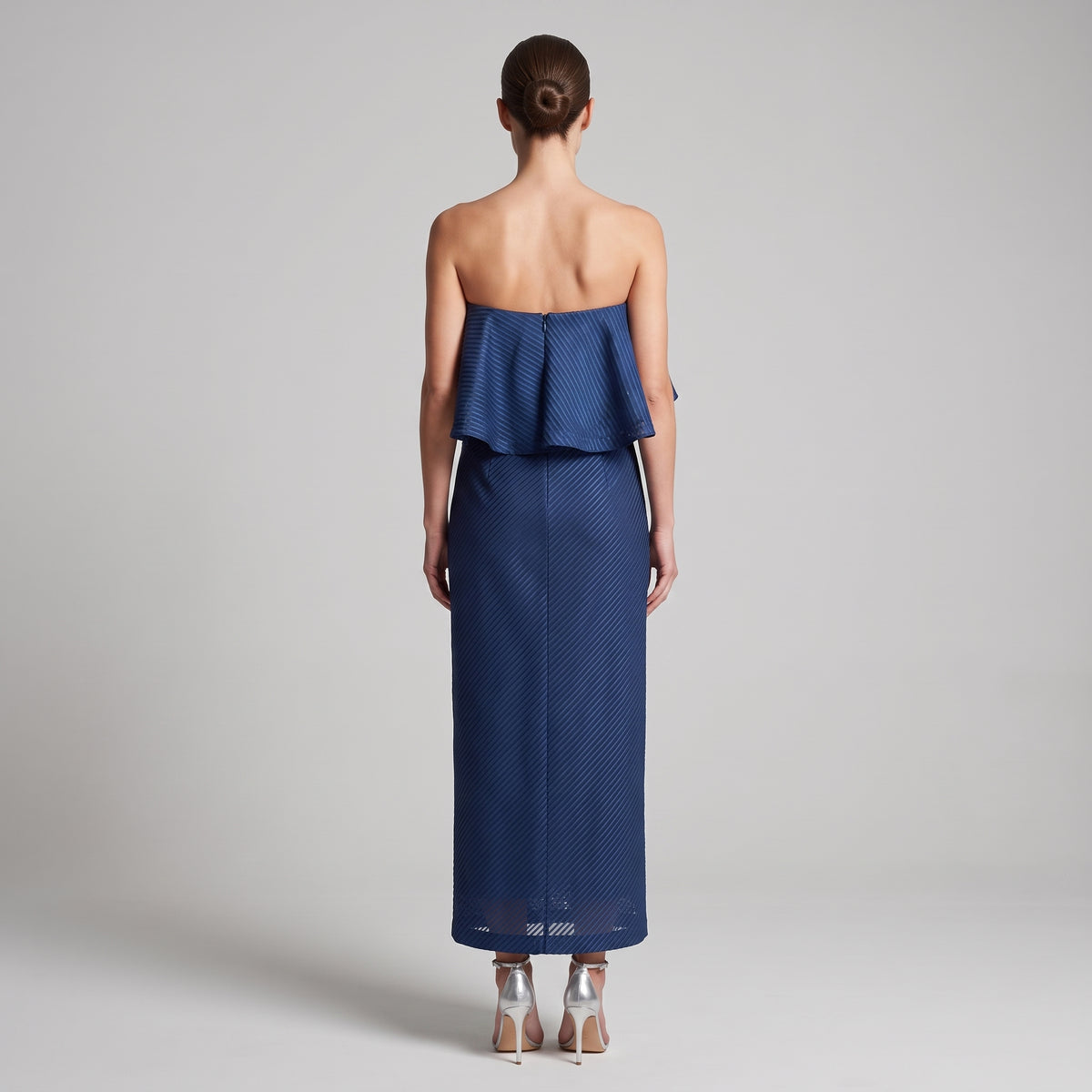 Off-Shoulder Ruffle Sheath Dress