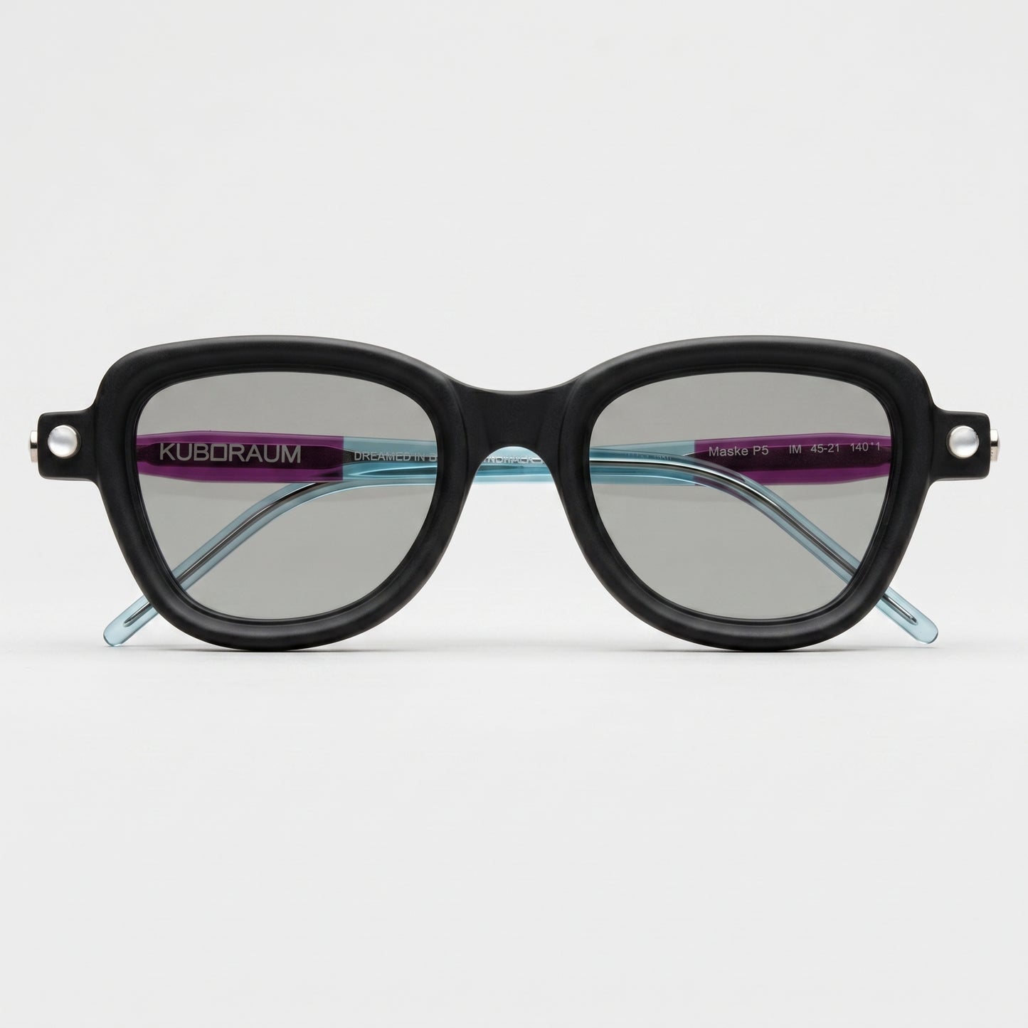 Sculptural Matte Black Optical Glasses