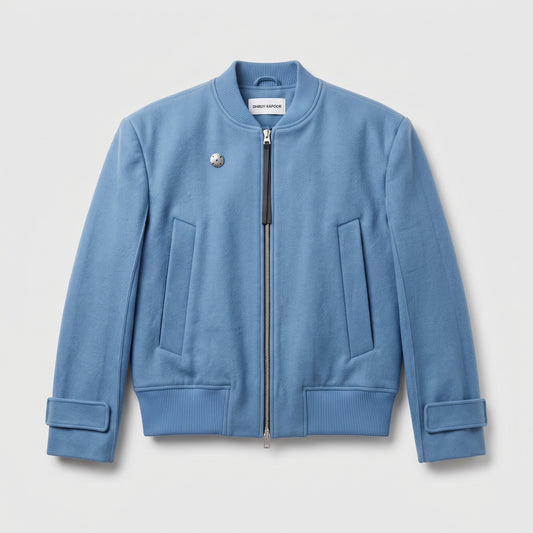 Structured Wool Bomber Jacket