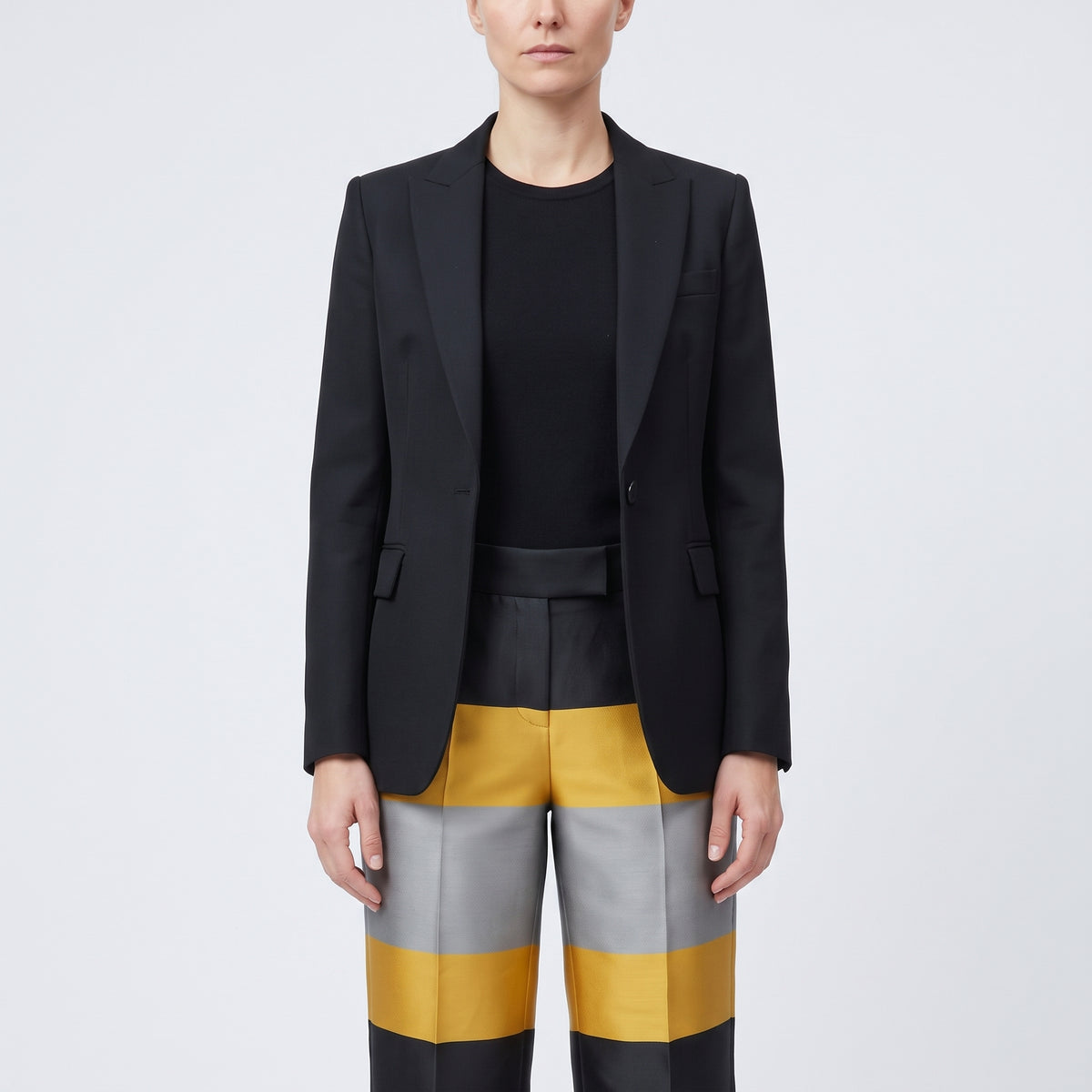 Bold Striped Tailored Trousers