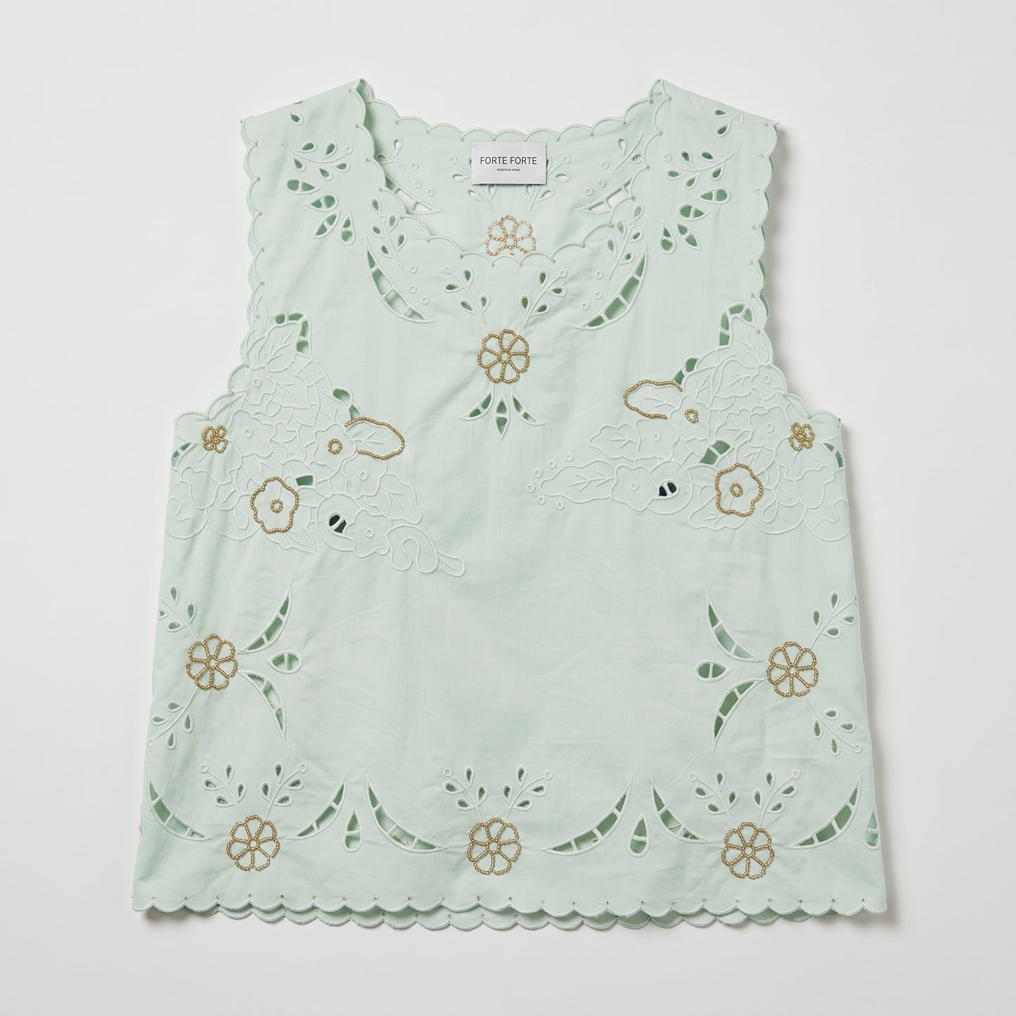 Floral Embroidered Eyelet Top