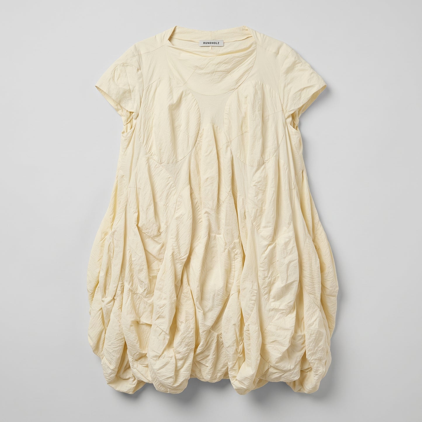 Textured Cream Sculptural Tunic