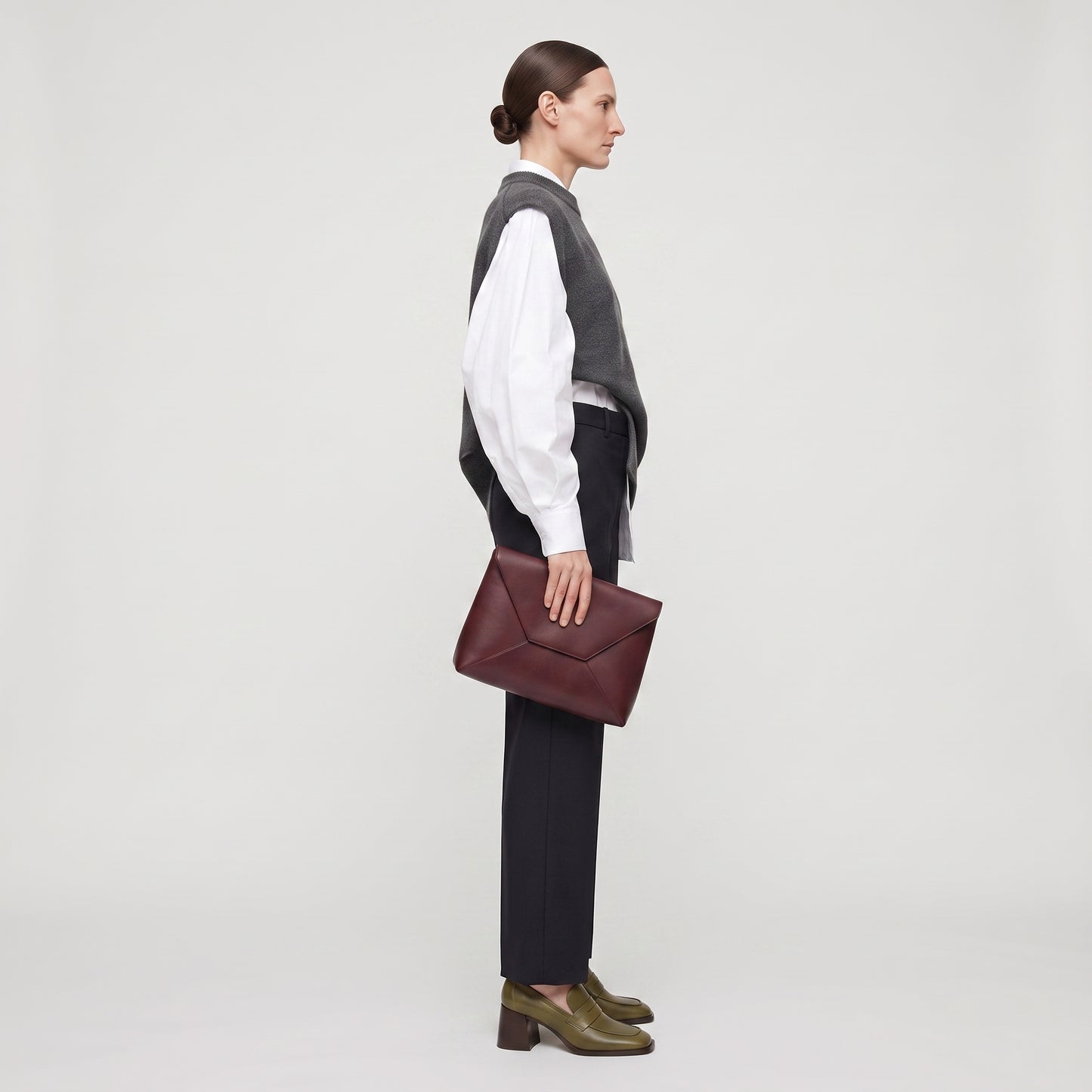 Tailored Black Slim Trousers