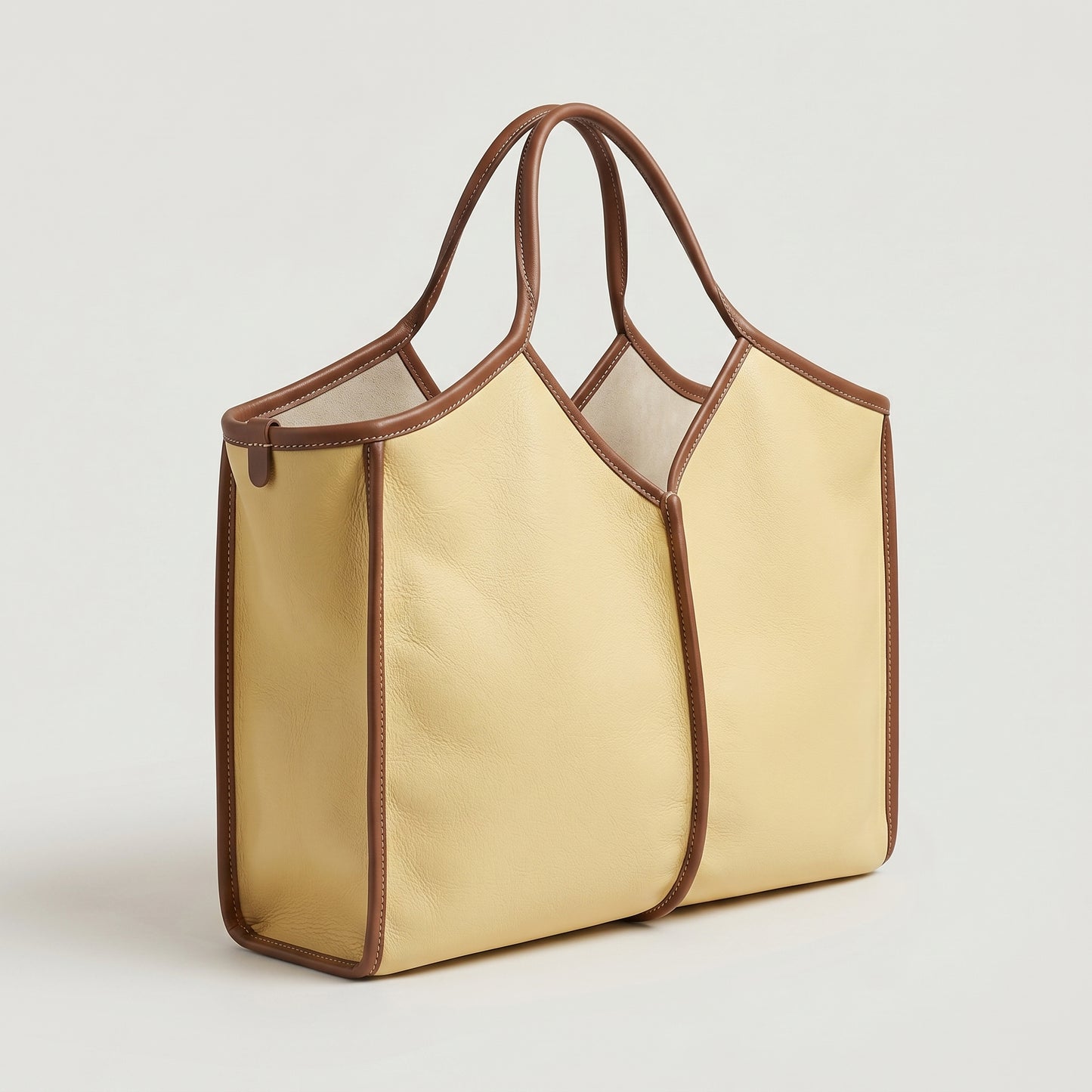 Calella Squared Leather Tote