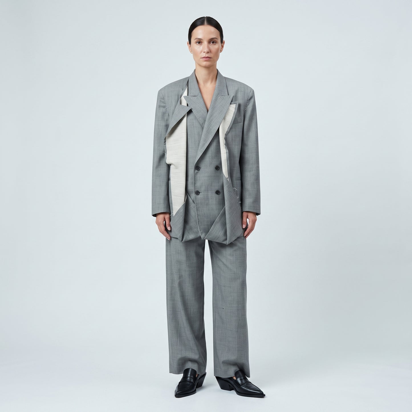 Deconstructed Double Breasted Blazer
