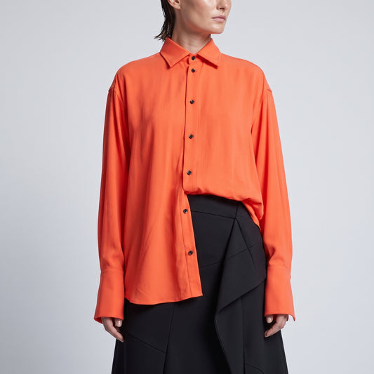 Vibrant Orange Long Sleeve Shirt