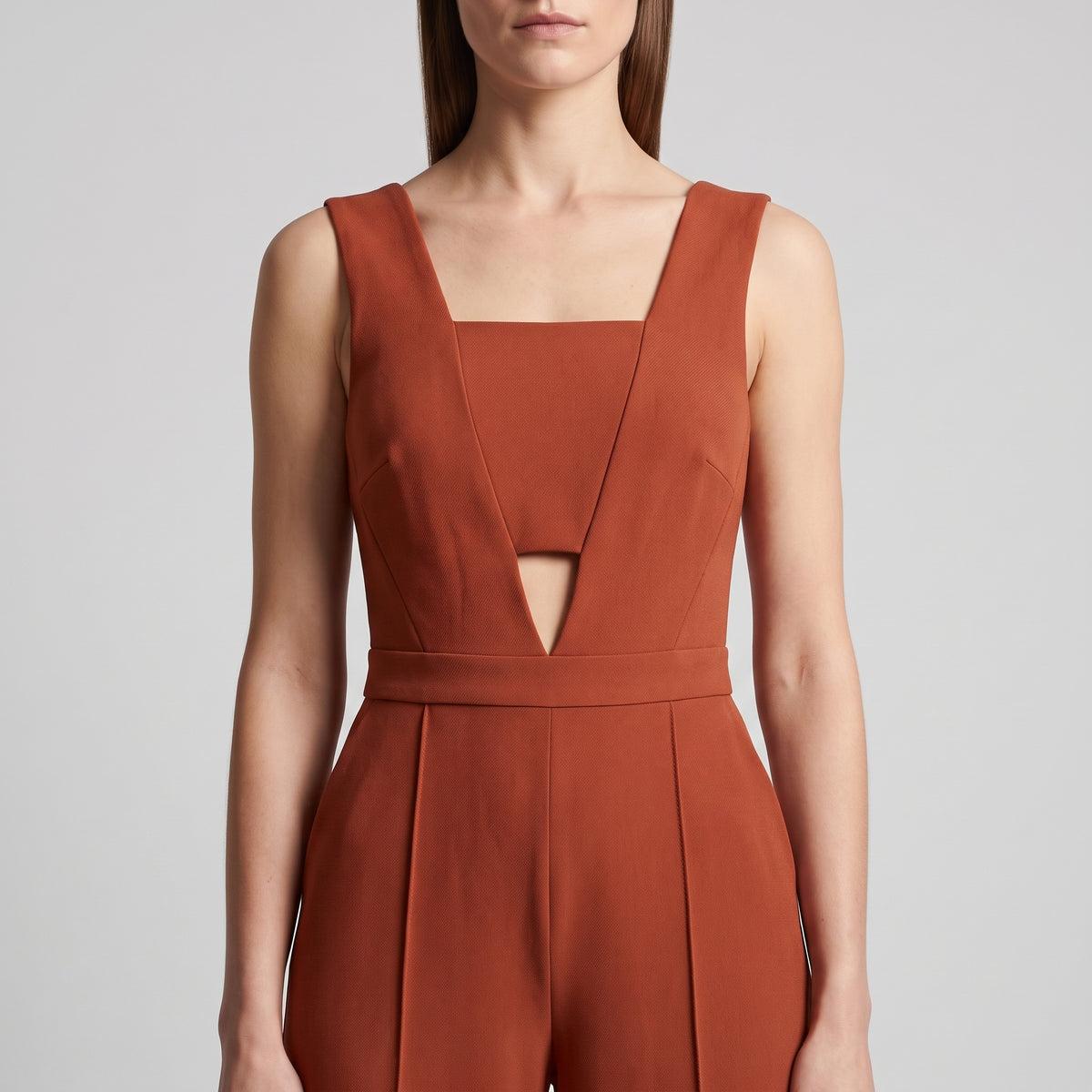 Structured Cutout Tailored Jumpsuit