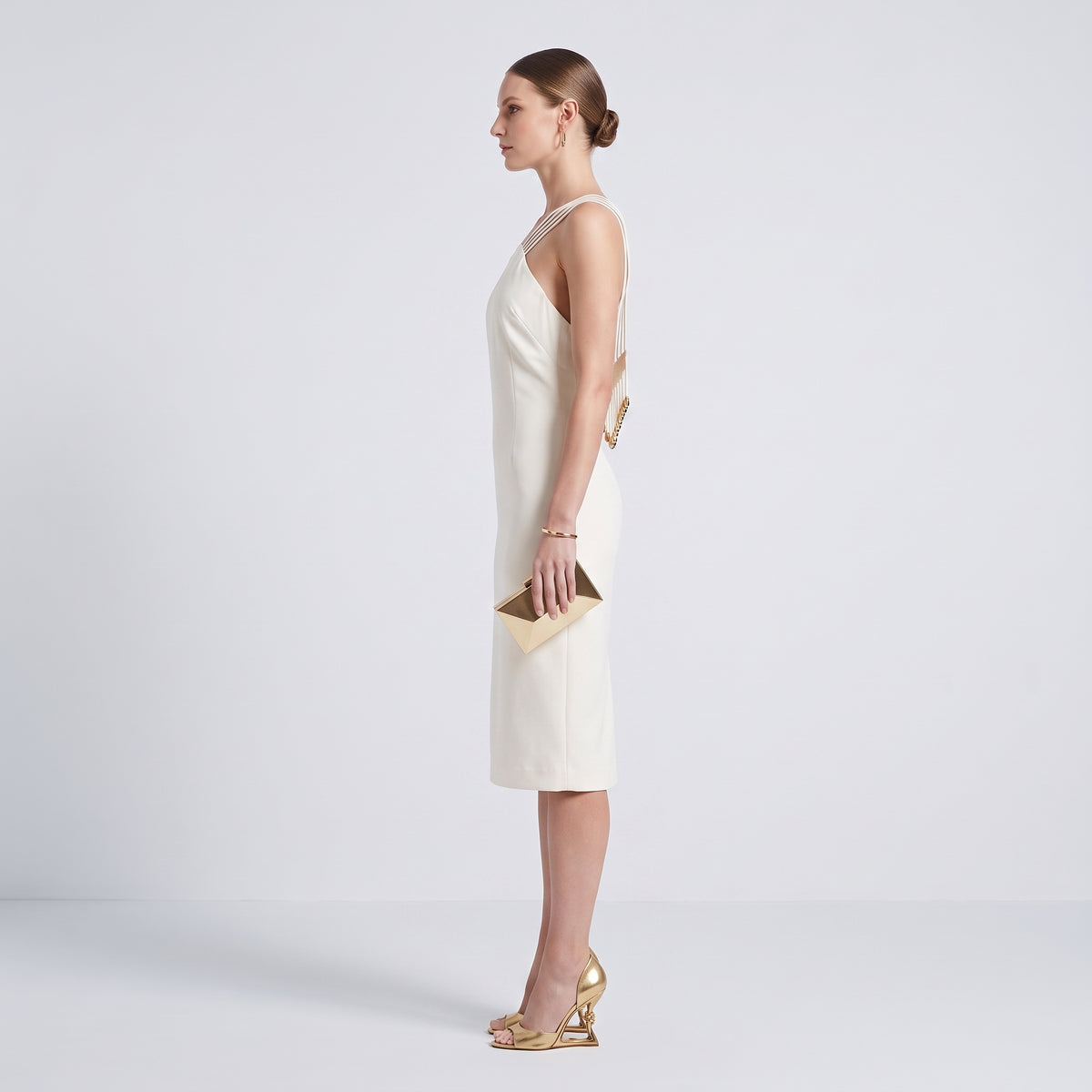 Sleeveless Multi-Strap Midi Dress
