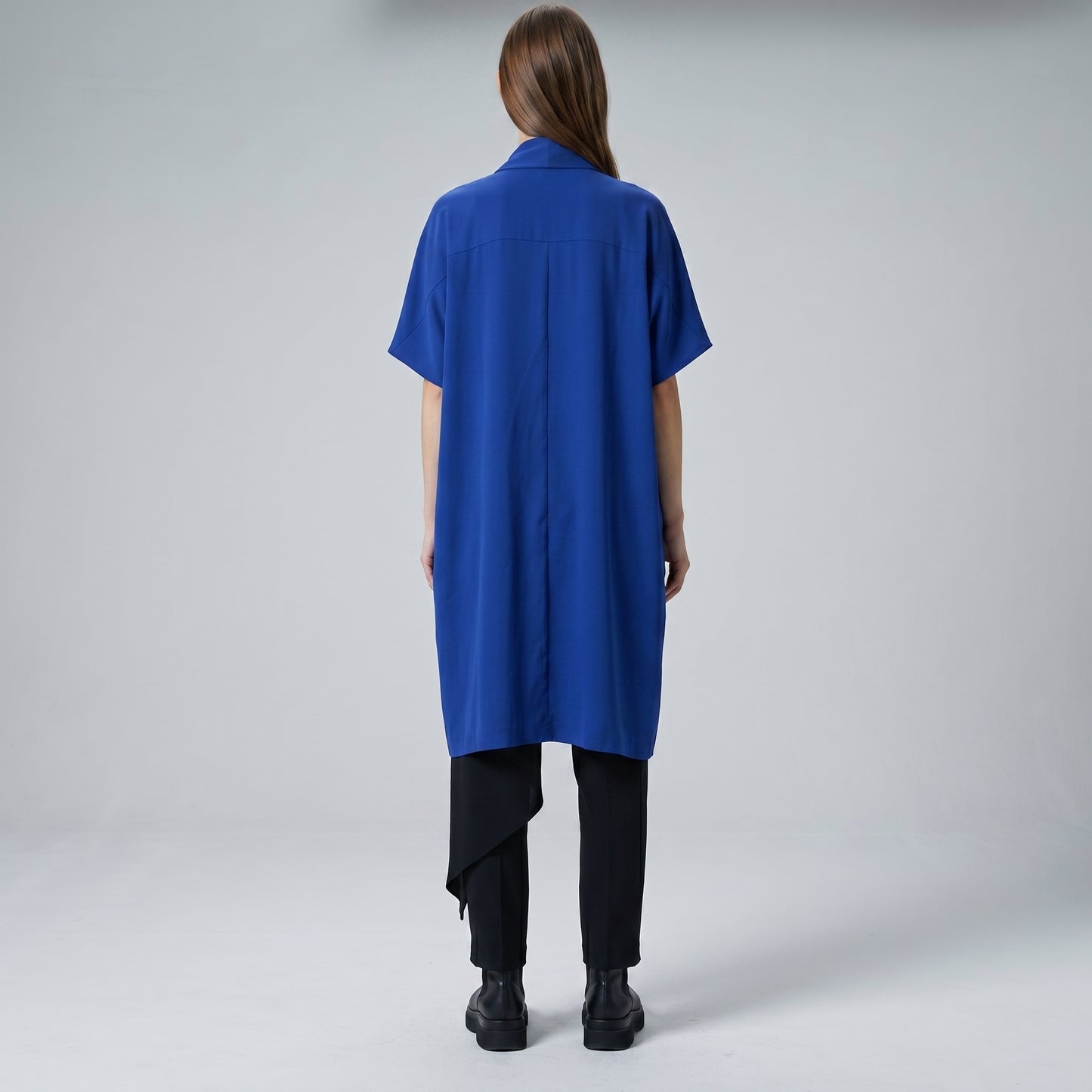 Cobalt Blue Structured Kimono Jacket