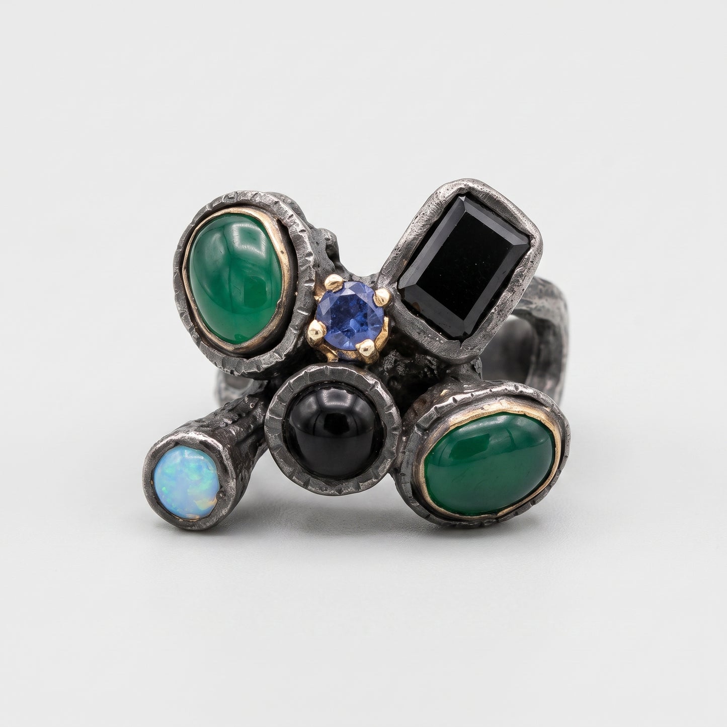 Multistone Statement Cocktail Ring