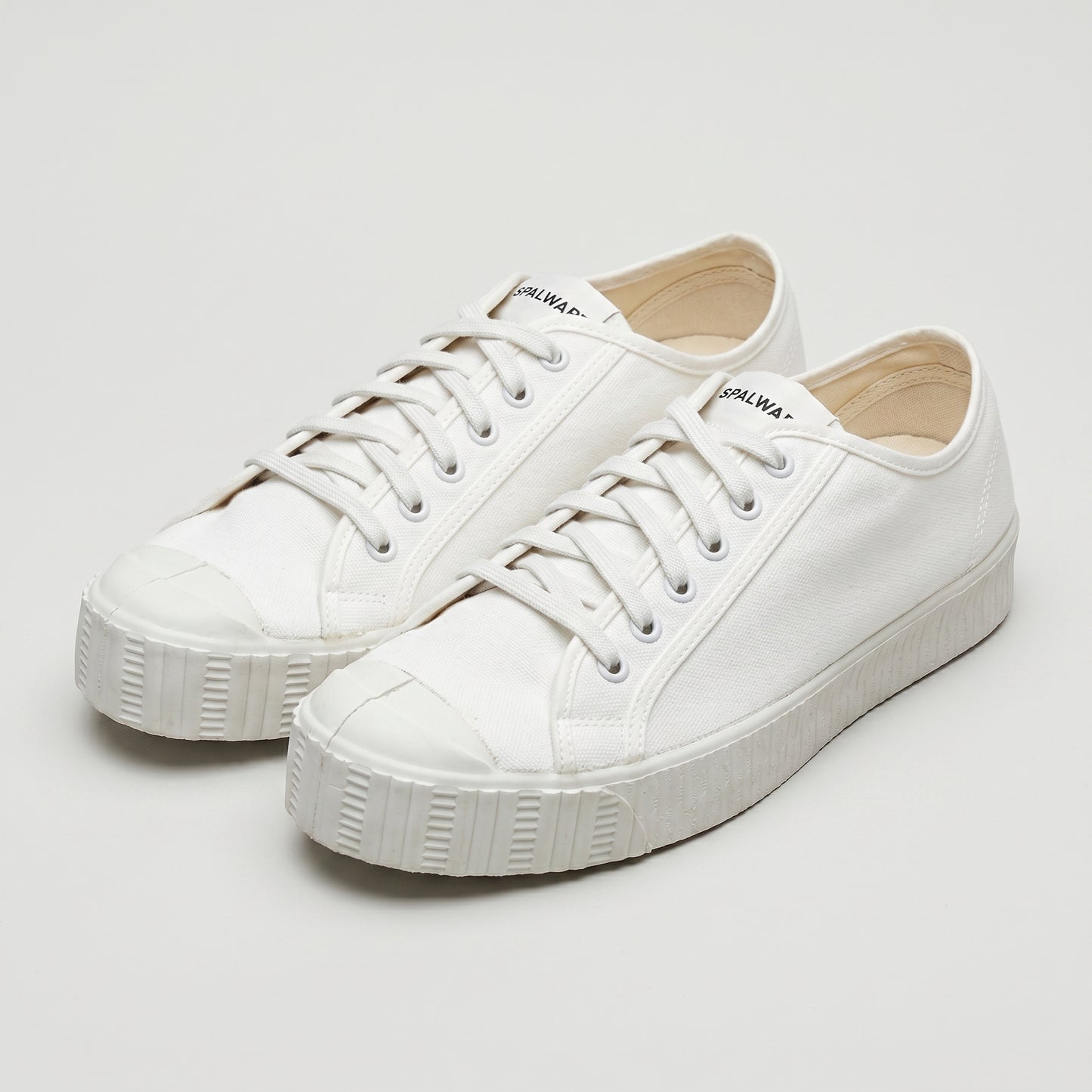 Classic White Canvas Low Sneakers