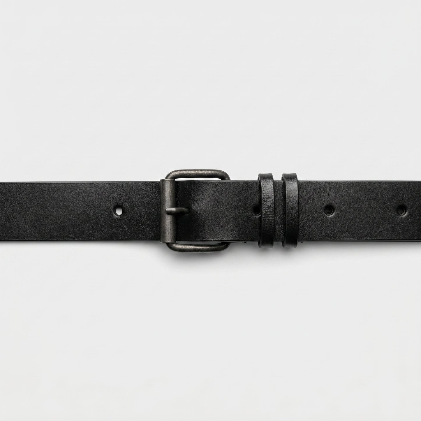 Classic Black Leather Belt
