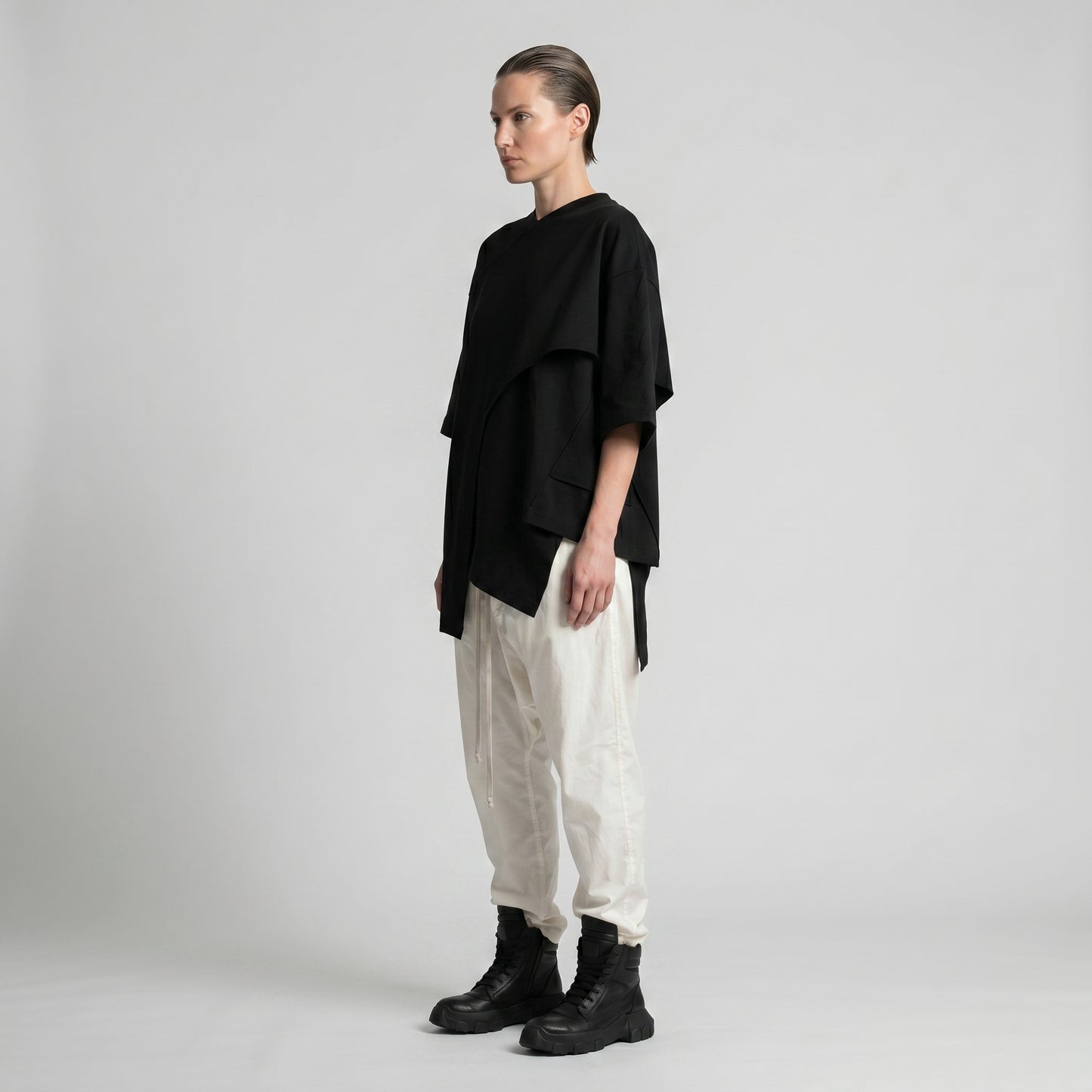 Drop Crotch Drawstring Trousers