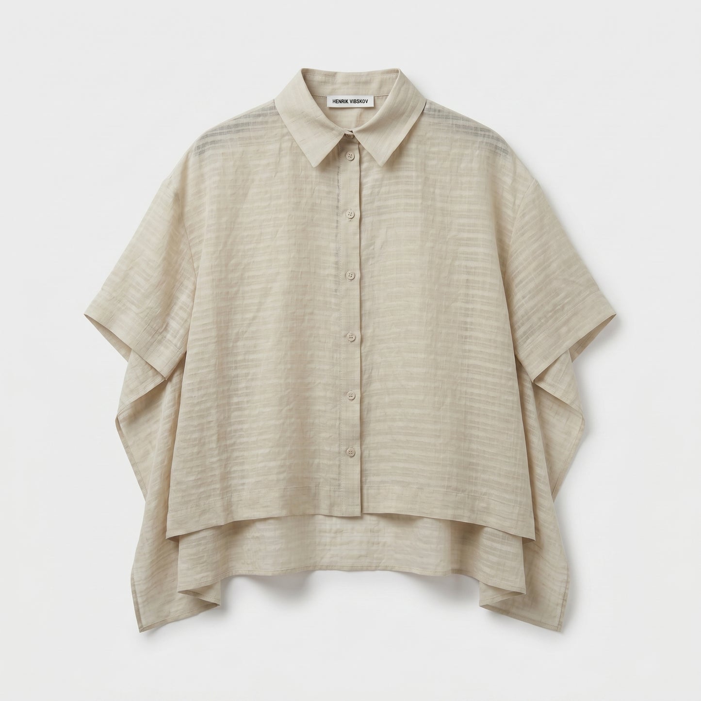 Textured Airy Oversized Shirt