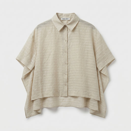 Textured Airy Oversized Shirt