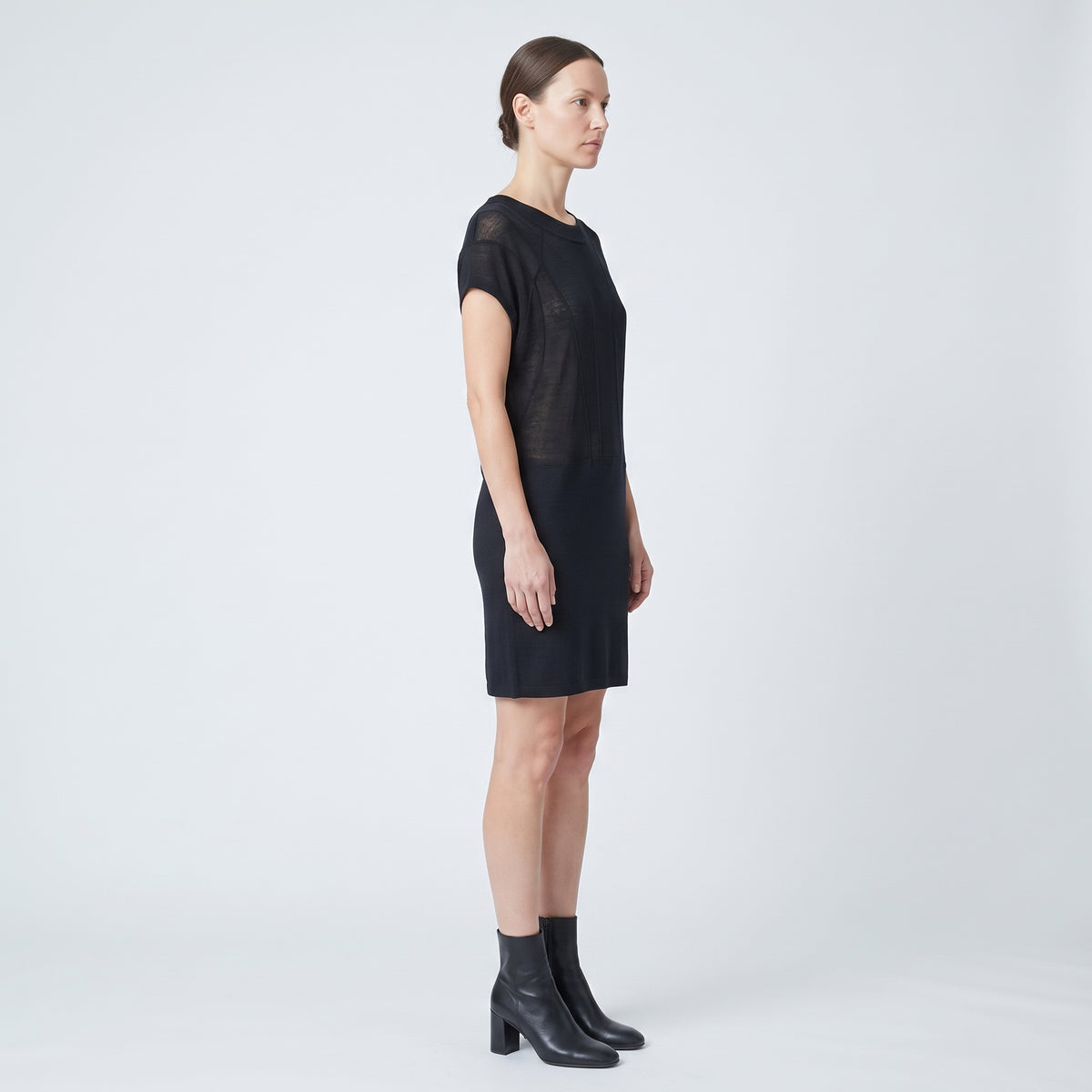 Sheer Panel Sleeveless Top