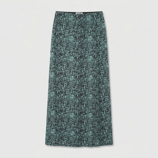 Abstract Print A-Line Skirt