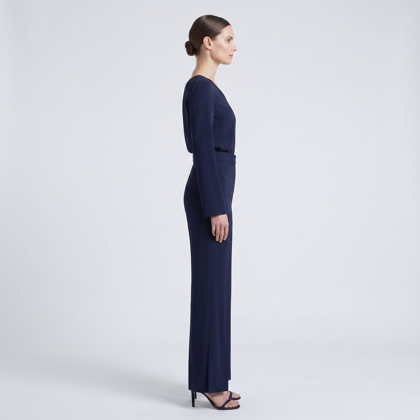 Navy One-Shoulder Asymmetric Top