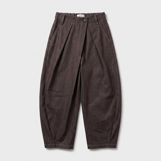 Pleated High-Waisted Wide Trousers