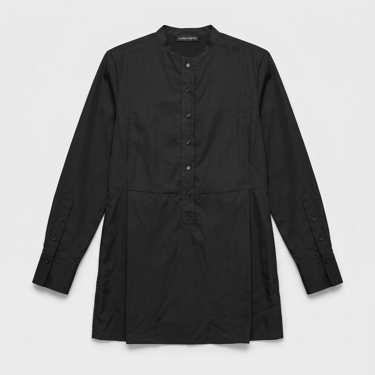 Minimalist Black Cotton Tunic