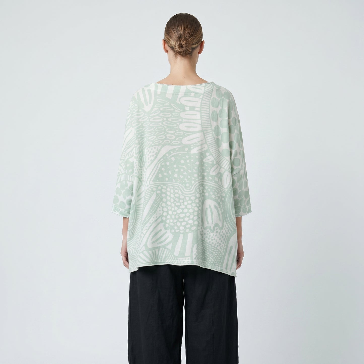 Asymmetric Abstract Printed Top