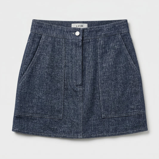 Dark Wash Denim Mini Skirt
