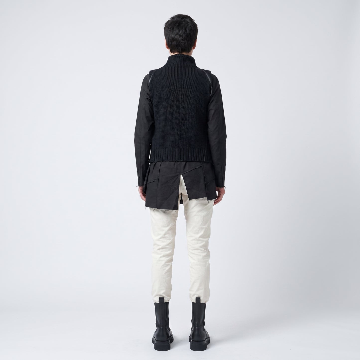 Tailored Cream Pleated Trousers