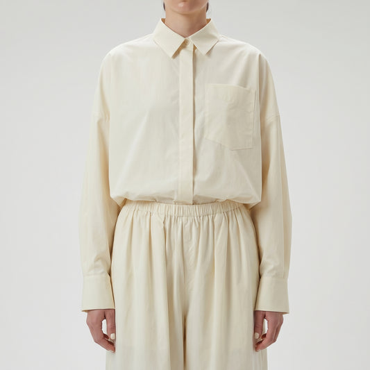 Pleated High-Waisted Wide-Leg Trousers
