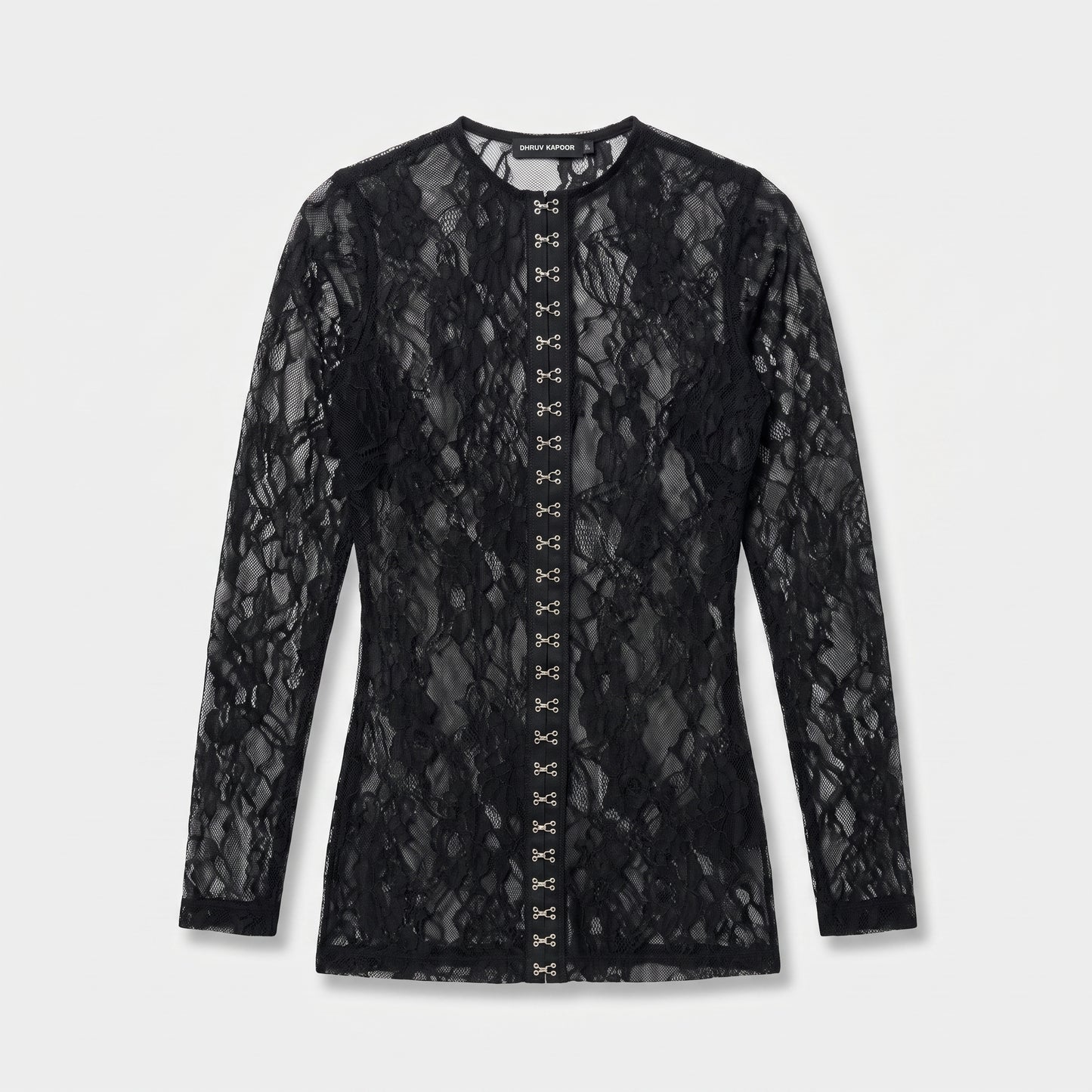Sheer Floral Lace Hook Top