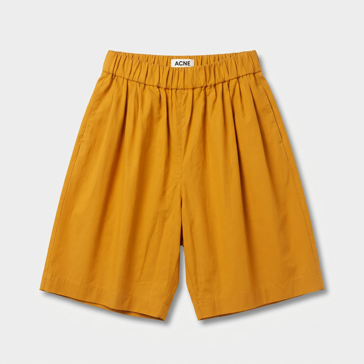 Relaxed Cotton Elastic Waist Shorts
