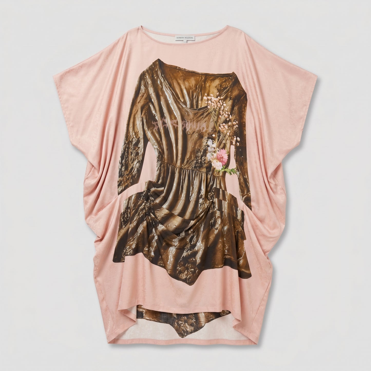 Trompe L'oeil Draped Oversized Top