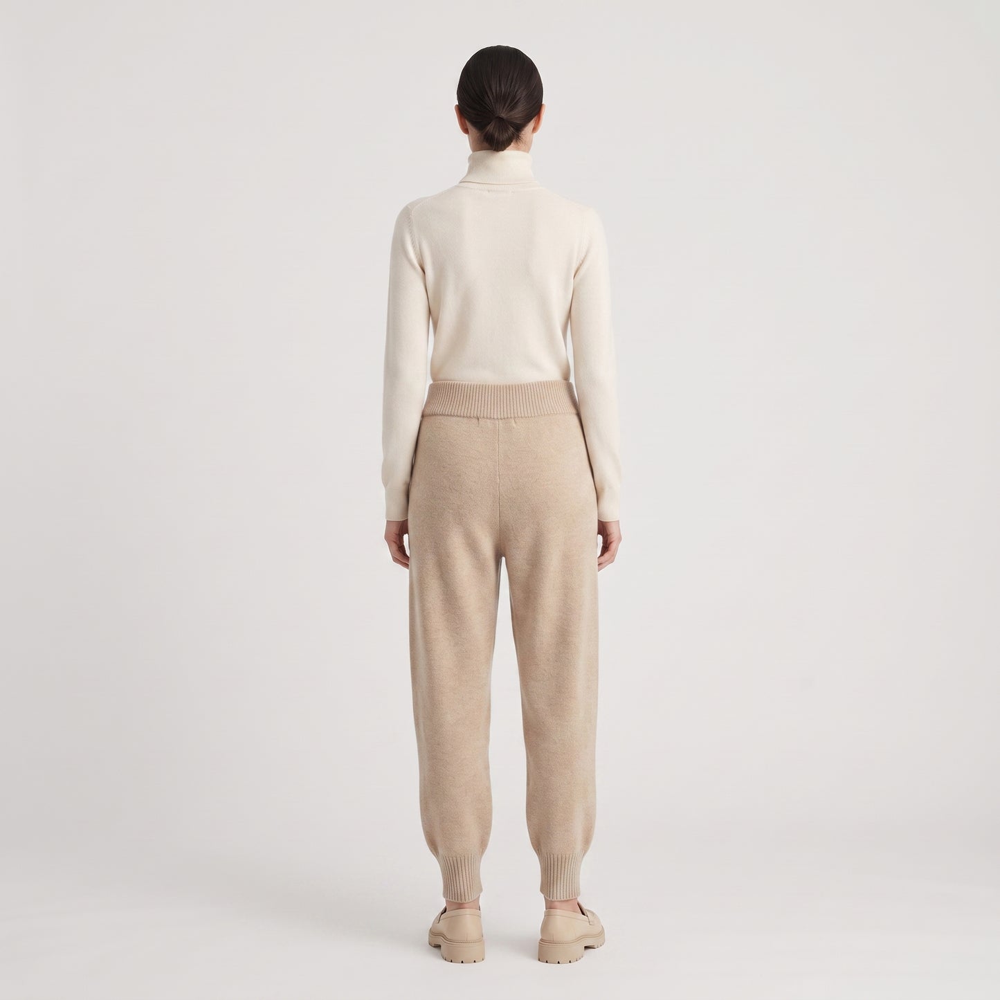 Essential Beige Knit Joggers
