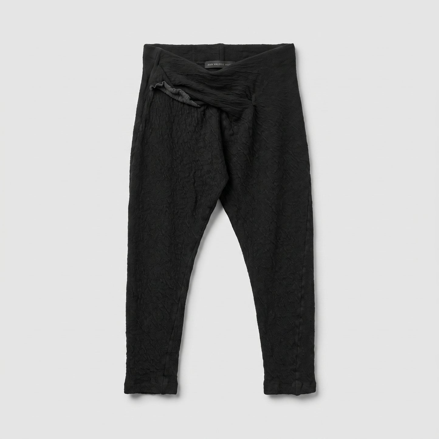 Textured Black Slim Leggings