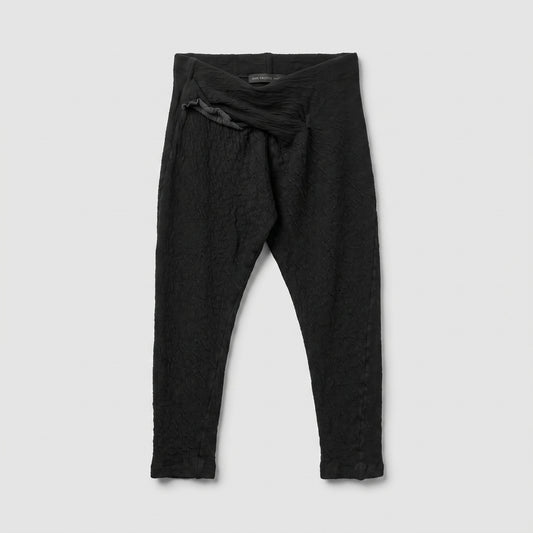Textured Black Slim Leggings