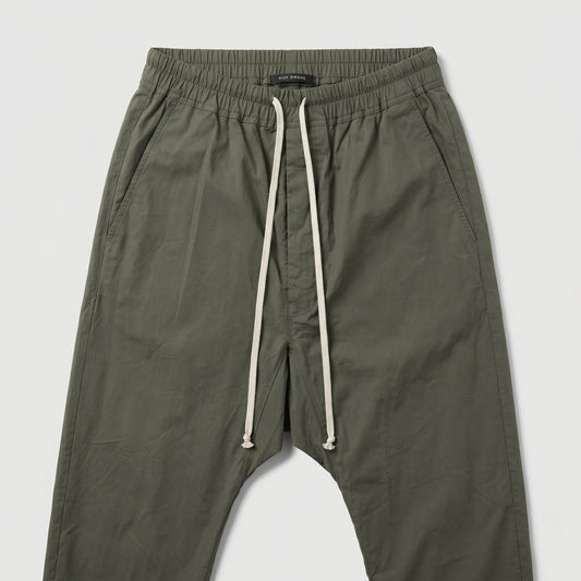 Drawstring Drop Crotch Trousers