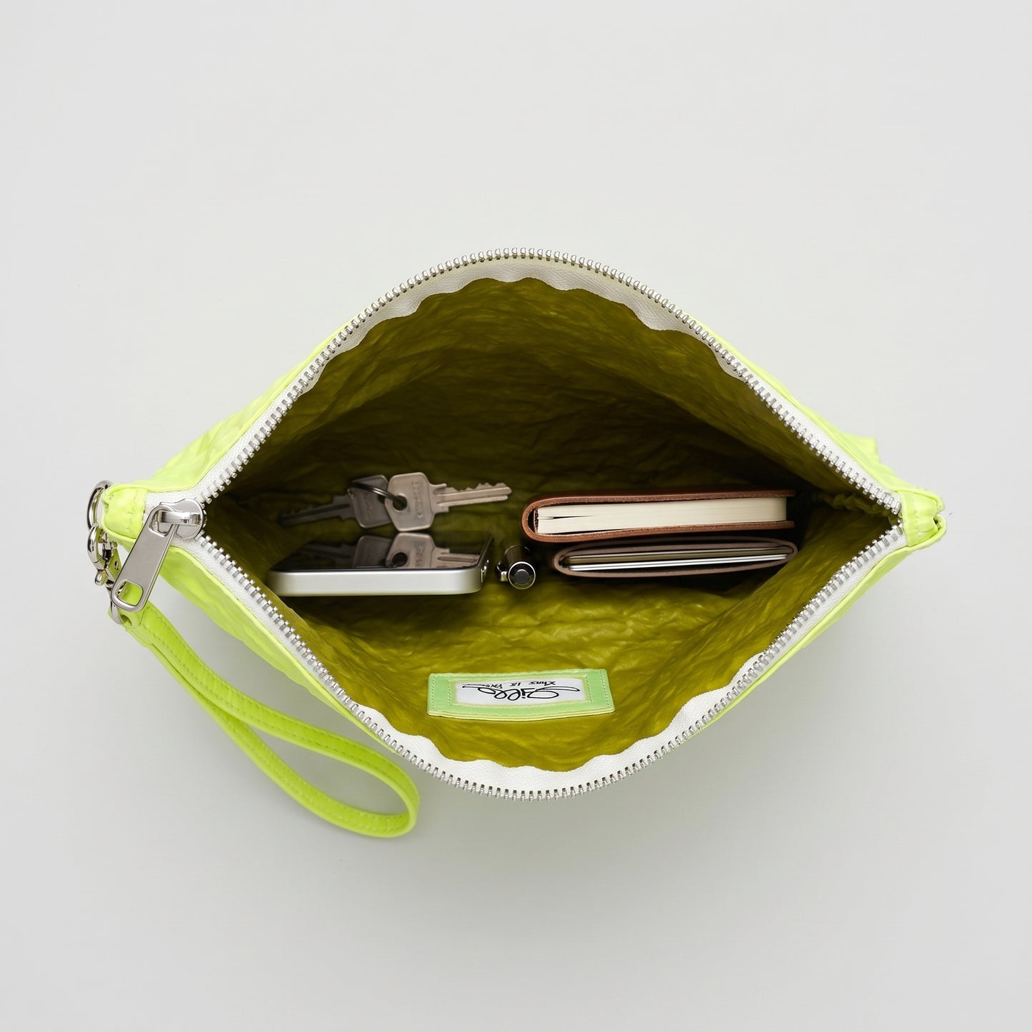 Neon Textured Crossbody Pouch