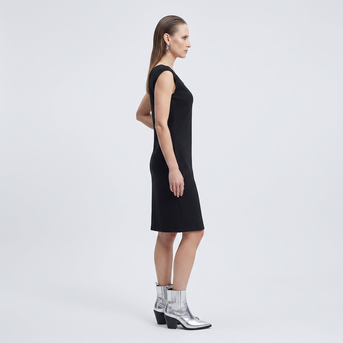 Essential Sleeveless Black Mini Dress