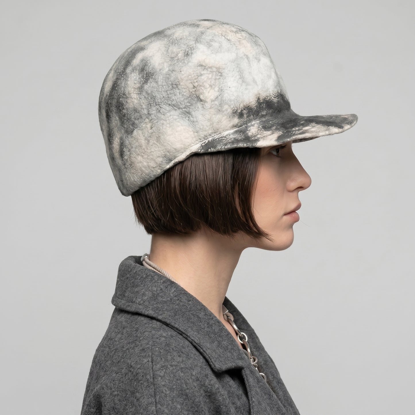Mottled Lapin Felt Hat