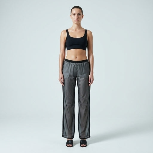 Tailored Pinstripe Side-Stripe Trousers