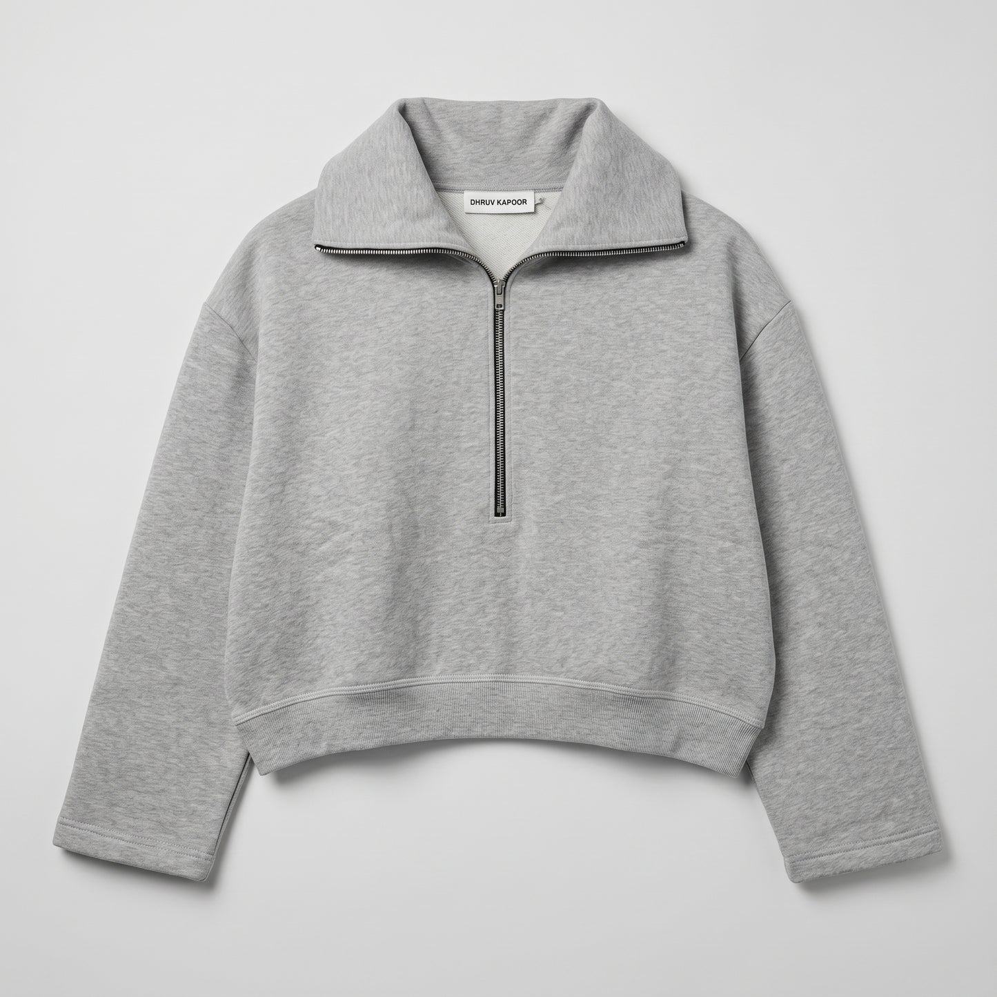 Quarter Zip Cotton Sweatshirt